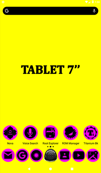 Oreo Magenta Icon Pack P2 - Image screenshot of android app