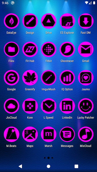 Oreo Magenta Icon Pack P2 - Image screenshot of android app