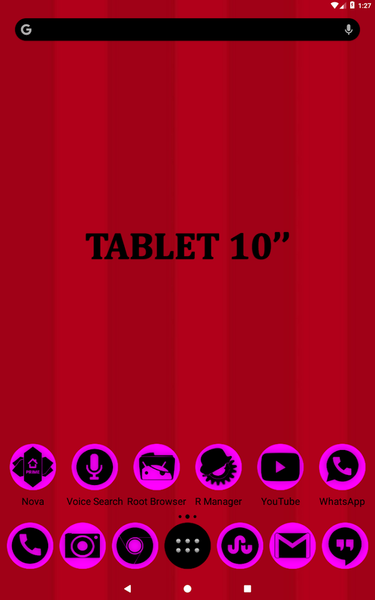 Oreo Magenta Icon Pack P2 - Image screenshot of android app