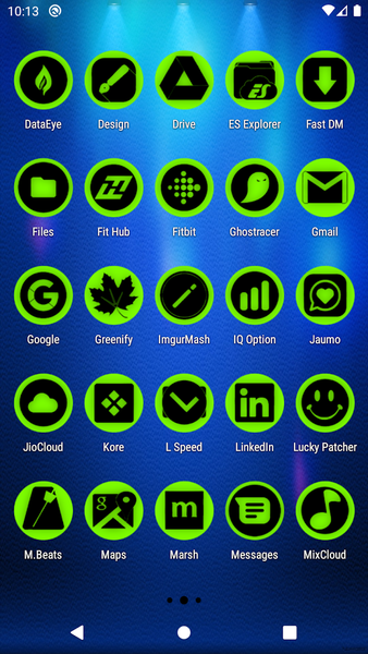 Oreo Neon Icon Pack P2 - Image screenshot of android app