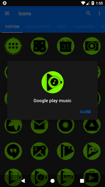 Oreo Neon Icon Pack P2 - Image screenshot of android app