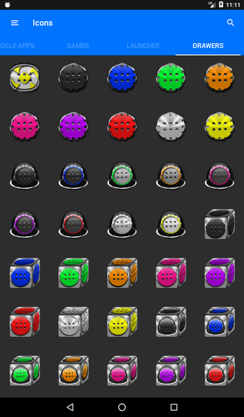 Orange and Black Icon Pack - Image screenshot of android app