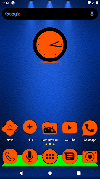Orange and Black Icon Pack - Image screenshot of android app
