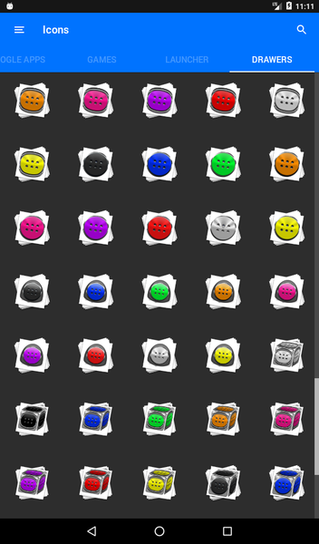 Orange and Black Icon Pack - Image screenshot of android app