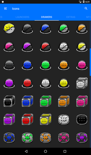 Orange Glass Orb Icon Pack - Image screenshot of android app