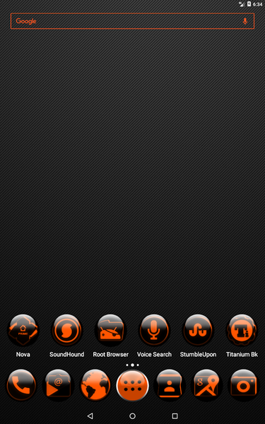 Orange Glass Orb Icon Pack - Image screenshot of android app