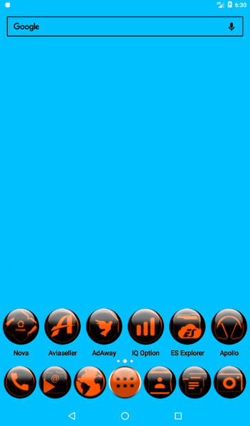 Orange Glass Orb Icon Pack - Image screenshot of android app
