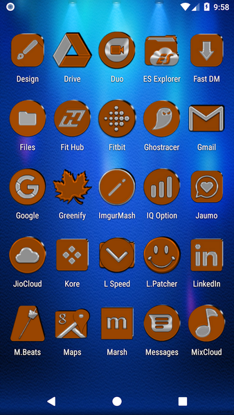 Orange Icon Pack - عکس برنامه موبایلی اندروید