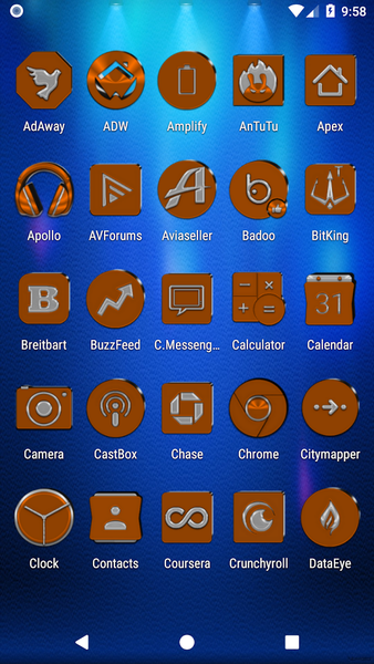 Orange Icon Pack - عکس برنامه موبایلی اندروید