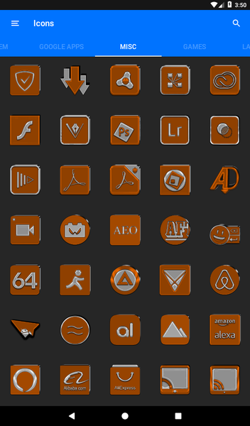 Orange Icon Pack - عکس برنامه موبایلی اندروید