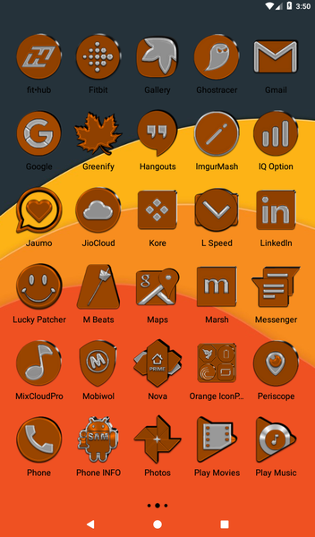 Orange Icon Pack - عکس برنامه موبایلی اندروید