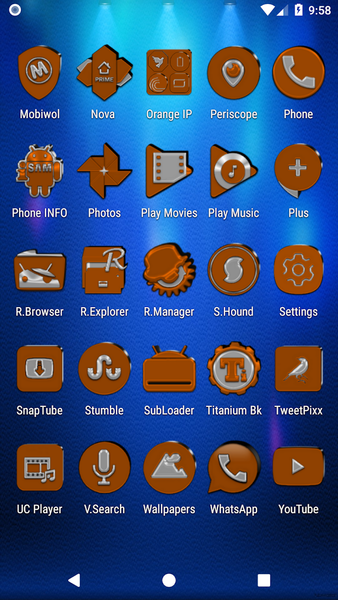 Orange Icon Pack - عکس برنامه موبایلی اندروید