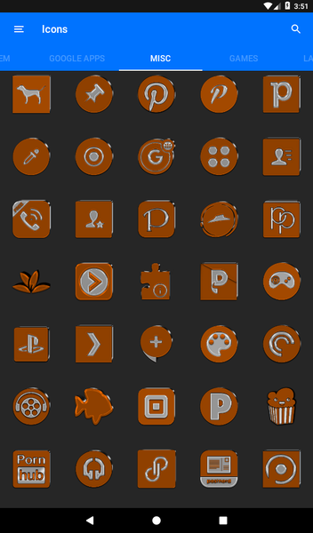 Orange Icon Pack - عکس برنامه موبایلی اندروید