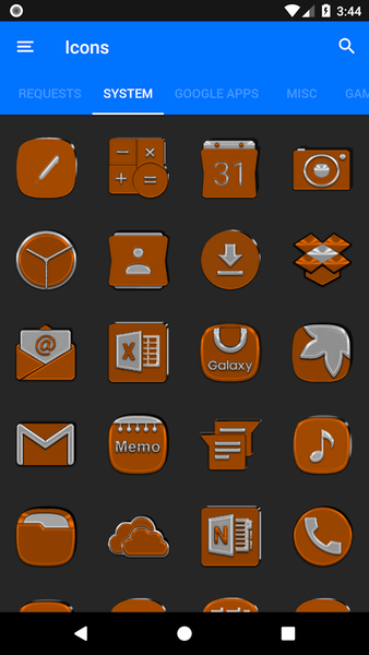 Orange Icon Pack - عکس برنامه موبایلی اندروید