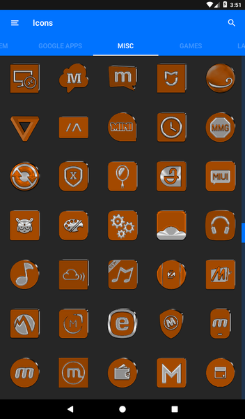 Orange Icon Pack - عکس برنامه موبایلی اندروید