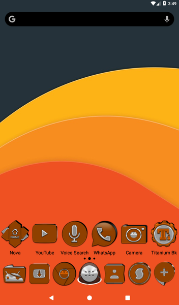 Orange Icon Pack - عکس برنامه موبایلی اندروید