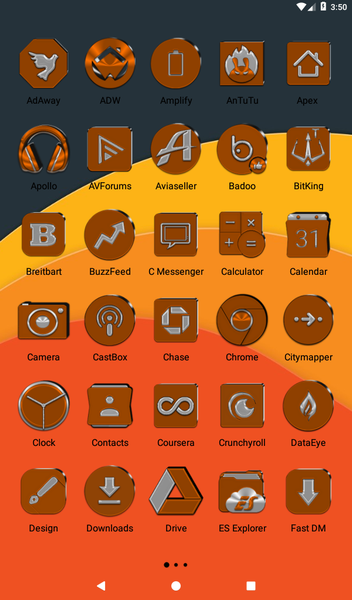 Orange Icon Pack - عکس برنامه موبایلی اندروید