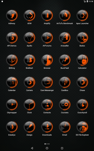 Orange Icon Pack Style 8 - Image screenshot of android app