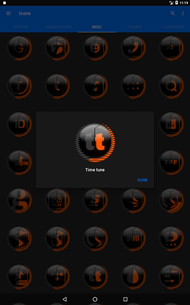 Orange Icon Pack Style 8 - Image screenshot of android app