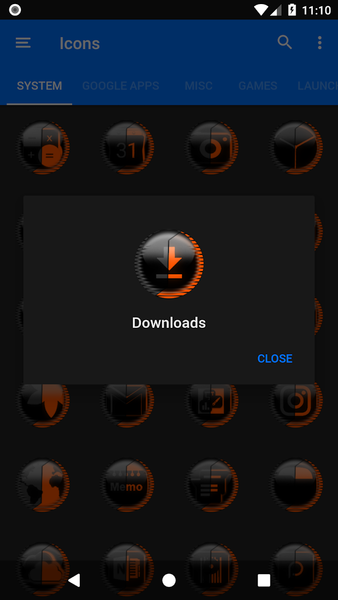 Orange Icon Pack Style 8 - Image screenshot of android app
