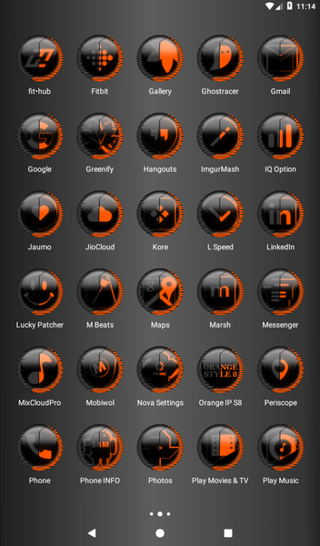 Orange Icon Pack Style 8 - Image screenshot of android app