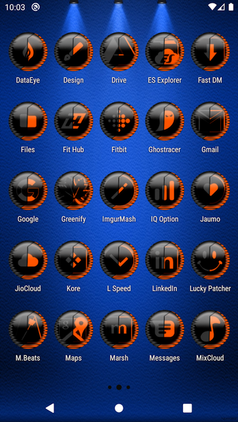 Orange Icon Pack Style 8 - Image screenshot of android app