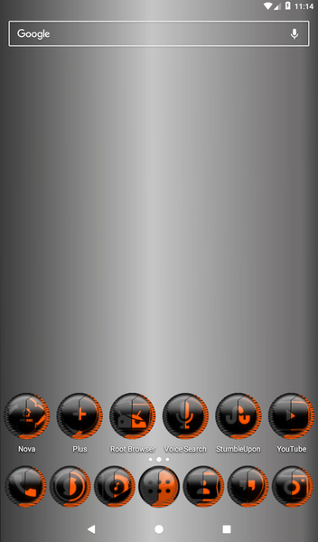 Orange Icon Pack Style 8 - Image screenshot of android app