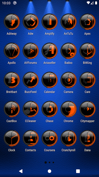 Orange Icon Pack Style 8 - عکس برنامه موبایلی اندروید