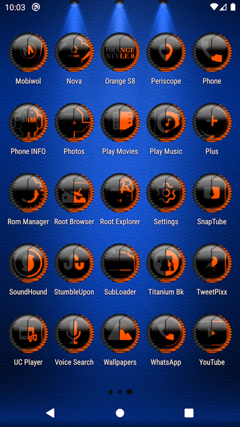 Orange Icon Pack Style 8 - Image screenshot of android app