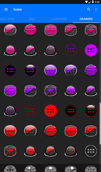 Oreo Orange Icon Pack - Image screenshot of android app