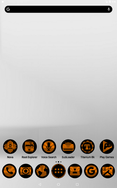 Oreo Orange Icon Pack - Image screenshot of android app