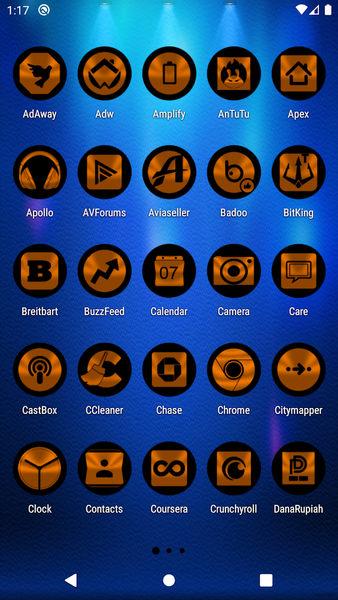 Oreo Orange Icon Pack - Image screenshot of android app