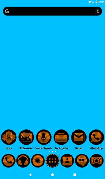 Oreo Orange Icon Pack - Image screenshot of android app