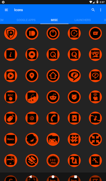 Oreo Orange Icon Pack P2 - Image screenshot of android app