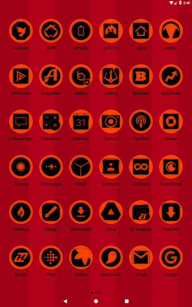 Oreo Orange Icon Pack P2 - Image screenshot of android app