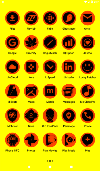 Oreo Orange Icon Pack P2 - Image screenshot of android app