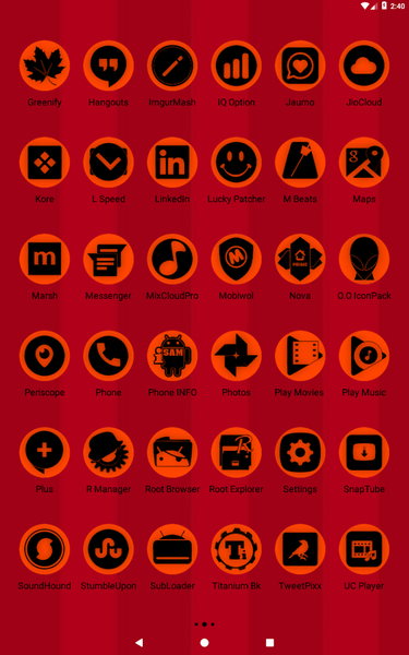 Oreo Orange Icon Pack P2 - Image screenshot of android app