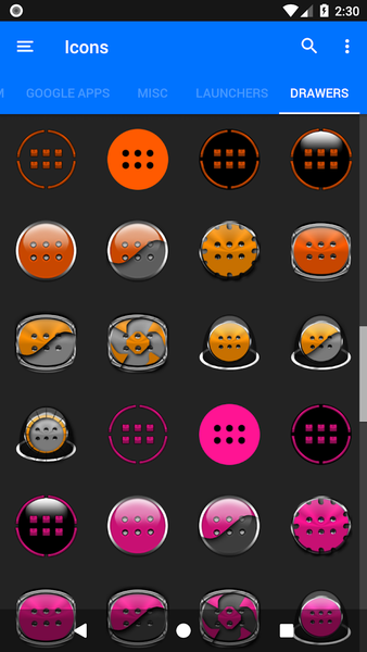 Oreo Orange Icon Pack P2 - Image screenshot of android app