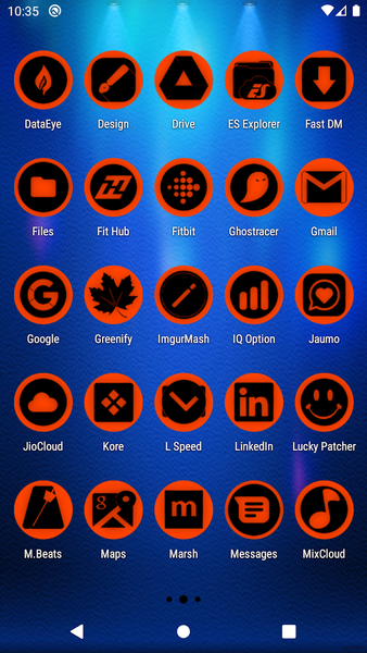 Oreo Orange Icon Pack P2 - Image screenshot of android app
