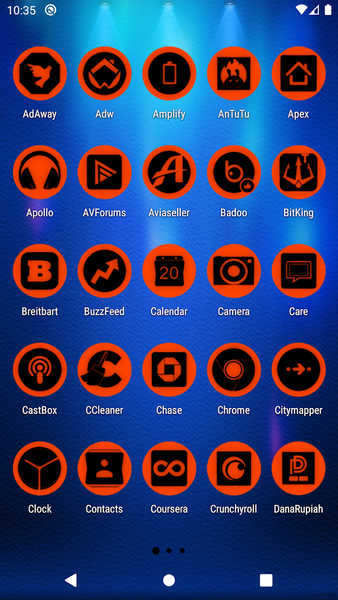 Oreo Orange Icon Pack P2 - عکس برنامه موبایلی اندروید