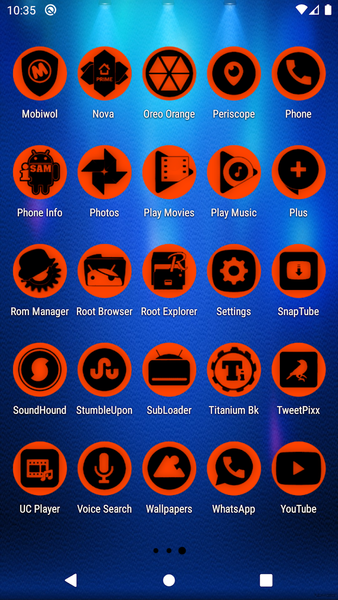 Oreo Orange Icon Pack P2 - Image screenshot of android app