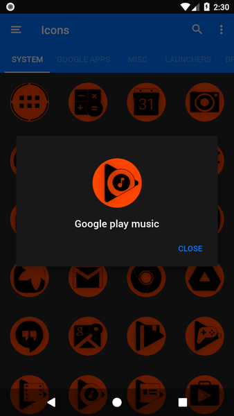 Oreo Orange Icon Pack P2 - Image screenshot of android app