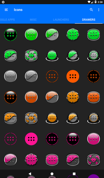Oreo Orange Icon Pack P2 - Image screenshot of android app