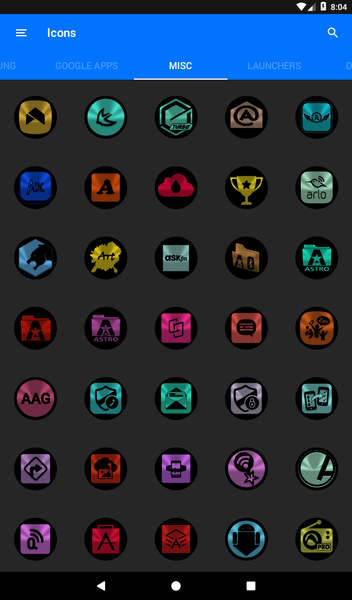 Oreo Icon Pack - Image screenshot of android app