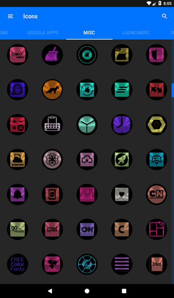 Oreo Icon Pack - Image screenshot of android app