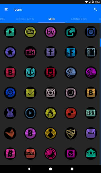 Oreo Icon Pack - Image screenshot of android app
