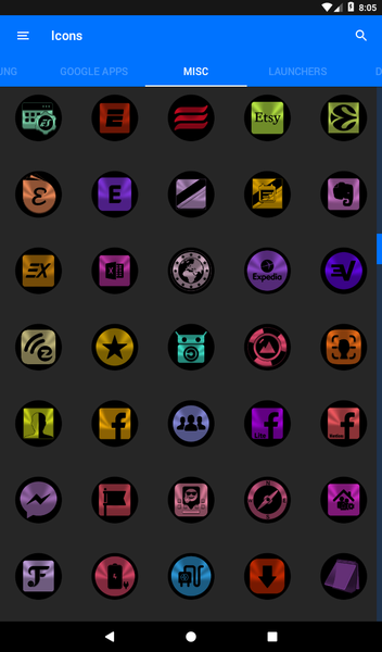 Oreo Icon Pack - Image screenshot of android app