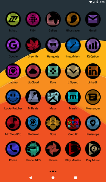 Oreo Icon Pack - Image screenshot of android app