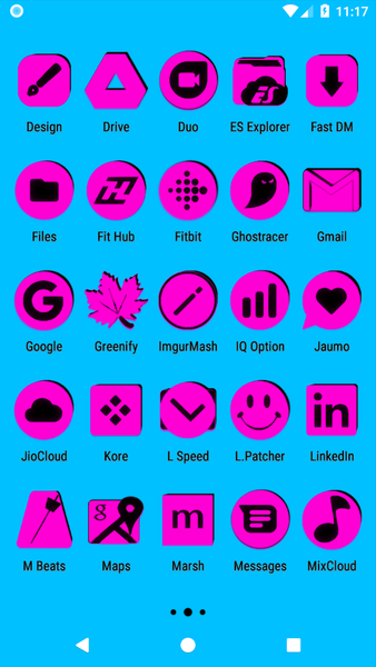 Pink and Black Icon Pack - عکس برنامه موبایلی اندروید