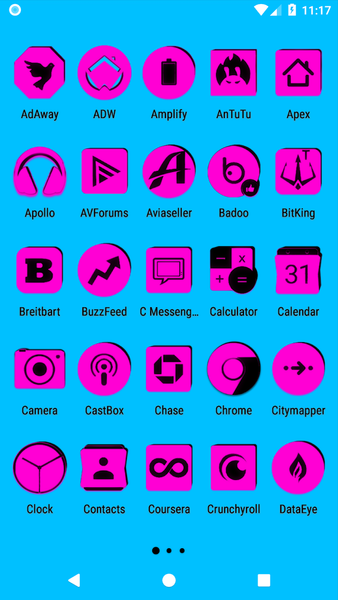Pink and Black Icon Pack - عکس برنامه موبایلی اندروید
